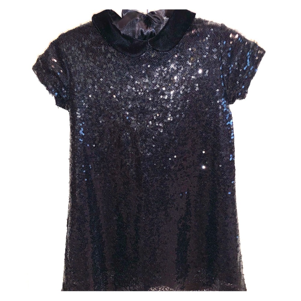 Zara Girls Black sequin dress